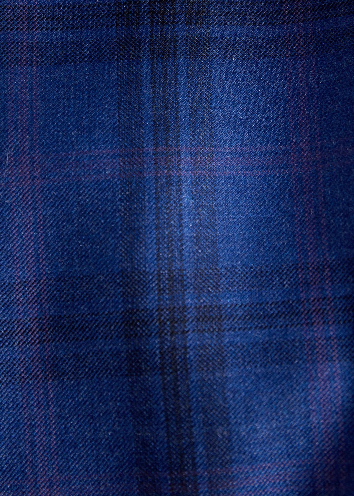 Wool Deco Plaid Jacket Blue - Paul Stuart