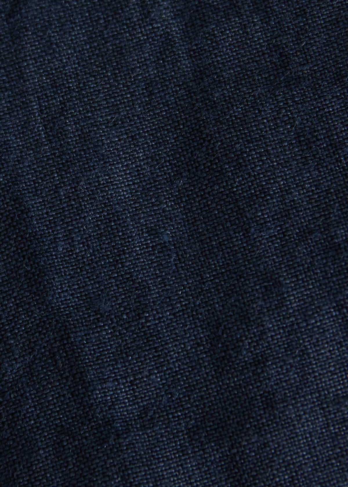Linen Stand Collar Jacket Indigo - Paul Stuart