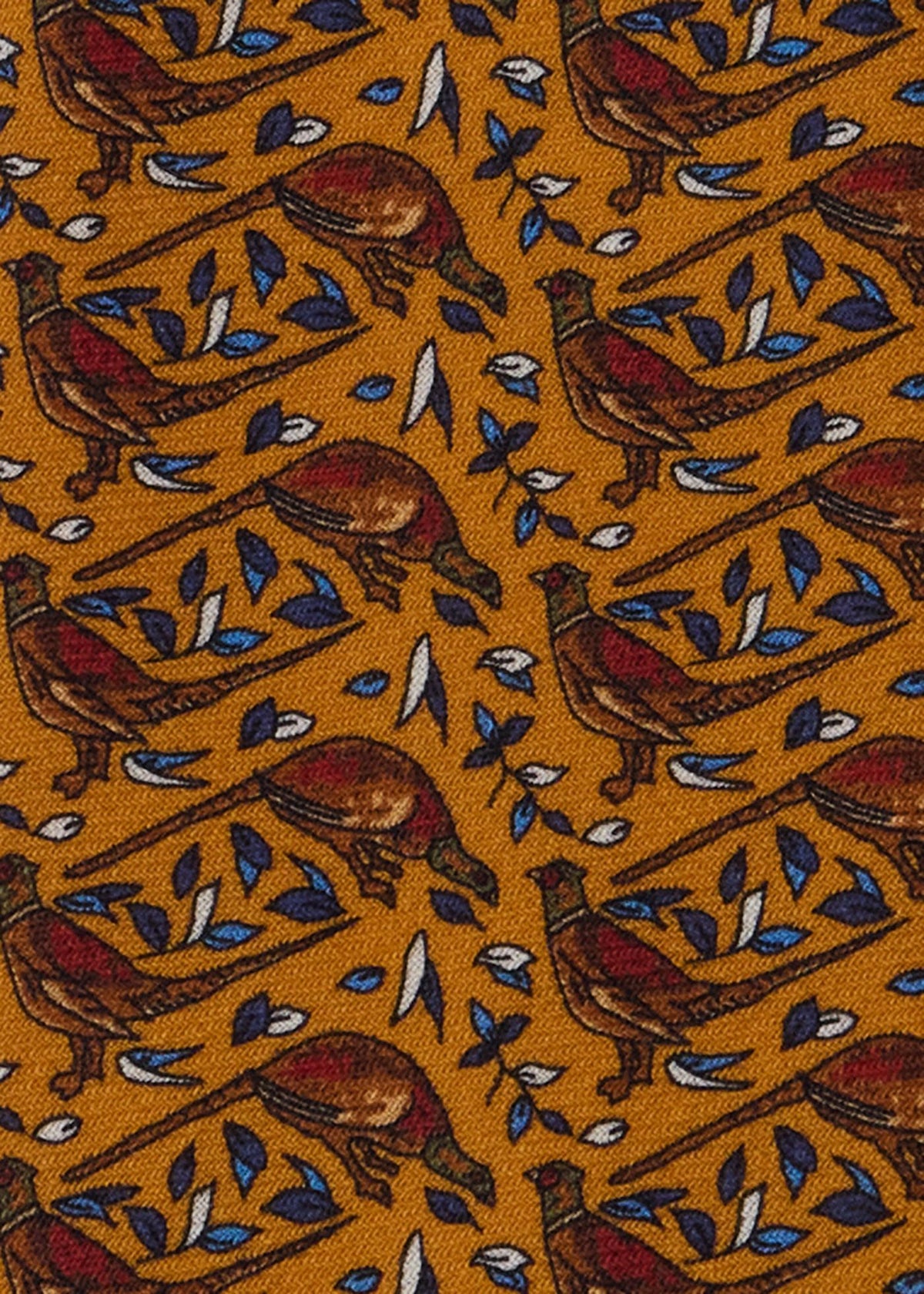 Pheasant Wool & Silk Tie Burgundy - Paul Stuart