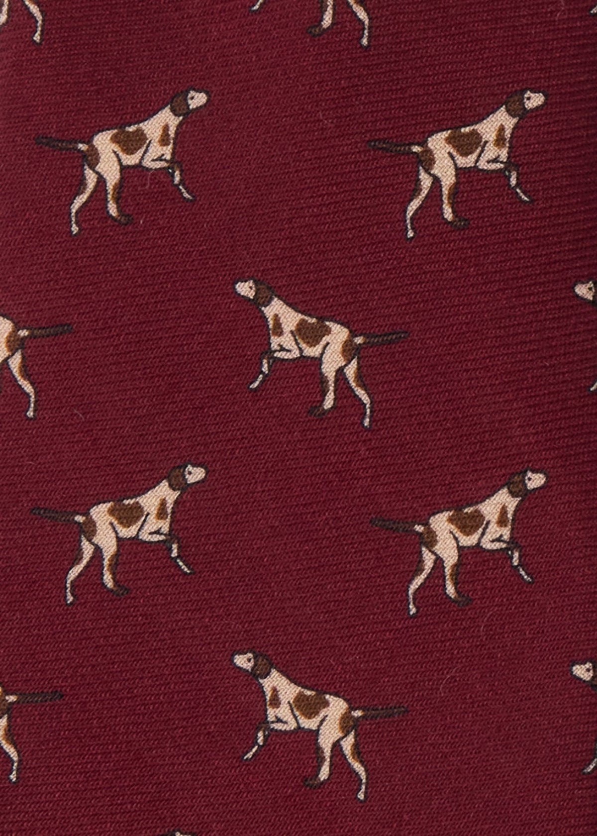 Pointer Wool Tie Red - Paul Stuart