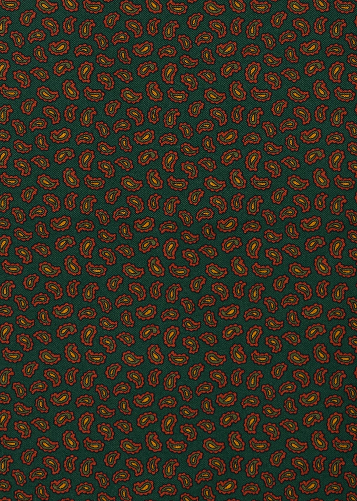 Micro Paisley Silk Pocket Square Burgundy - Paul Stuart