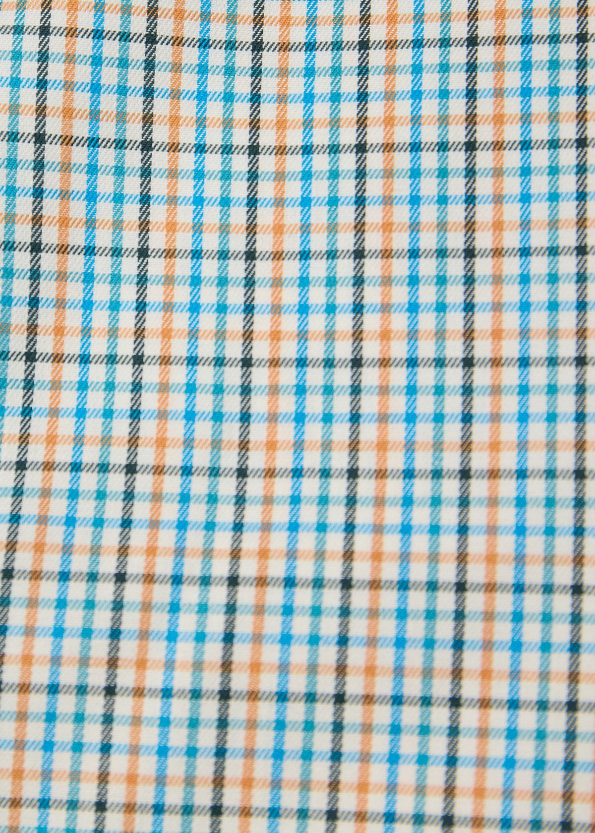 Tattersall Spread Collar Shirt Blue Multi - Paul Stuart