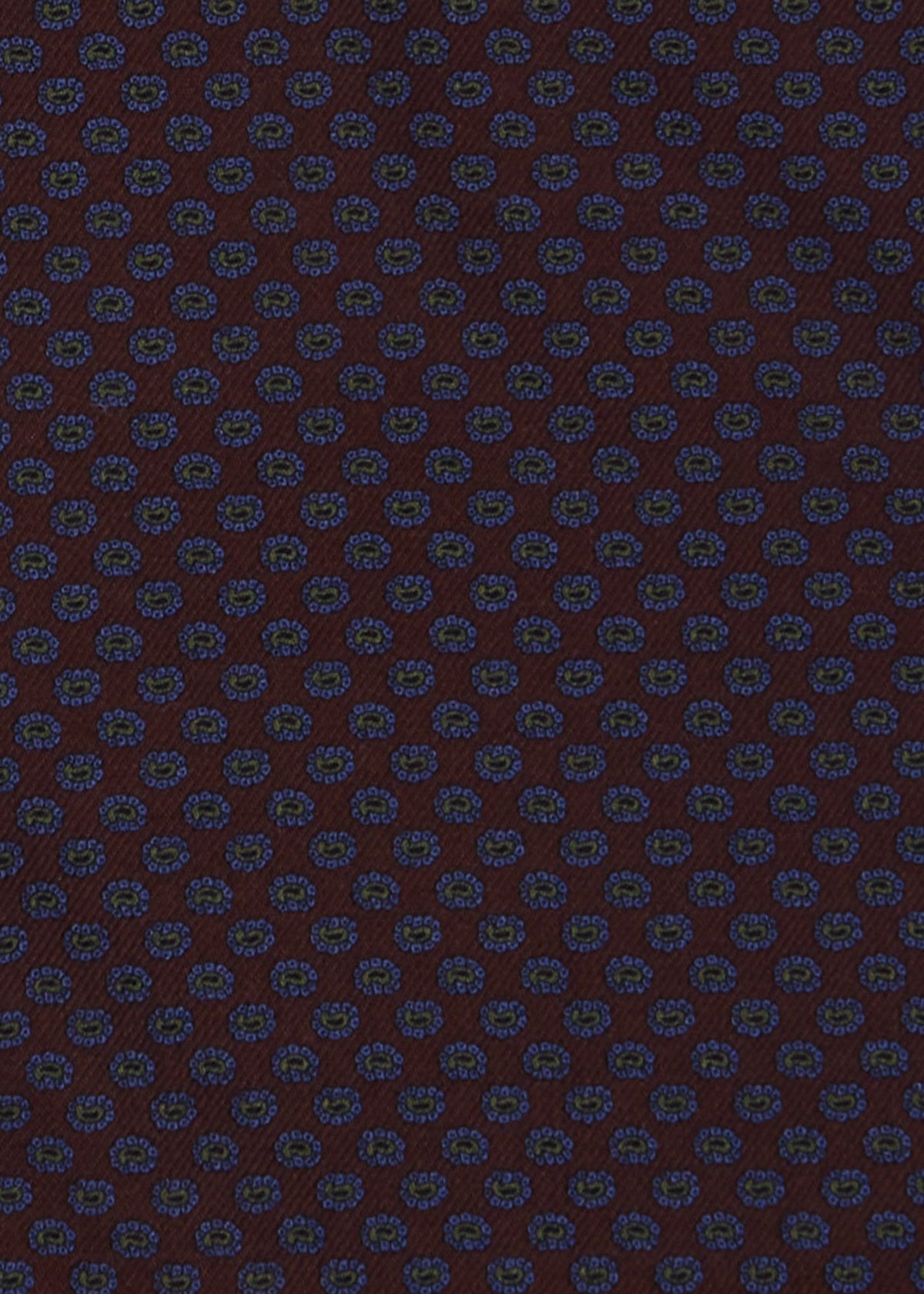 Medallion Wool Pocket Square Brown - Paul Stuart