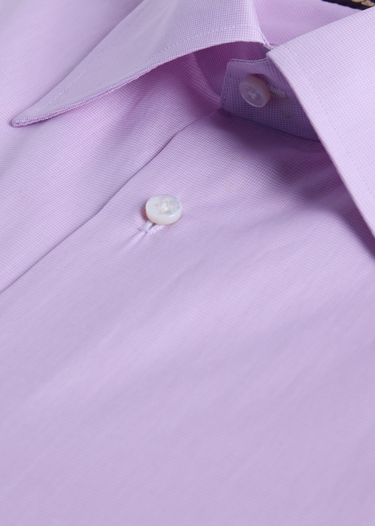 Handmade Micro Check Dress Shirt Pink - Paul Stuart