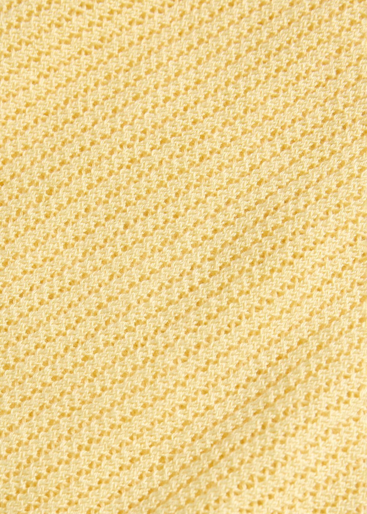 Silk & Cotton Crew Neck Lemon - Paul Stuart