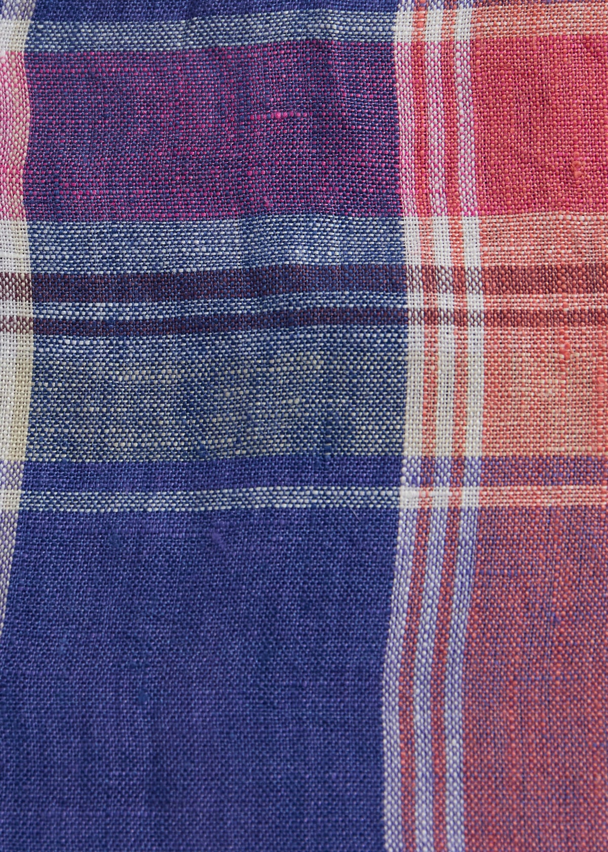 Linen Madras Shirt Copper - Paul Stuart