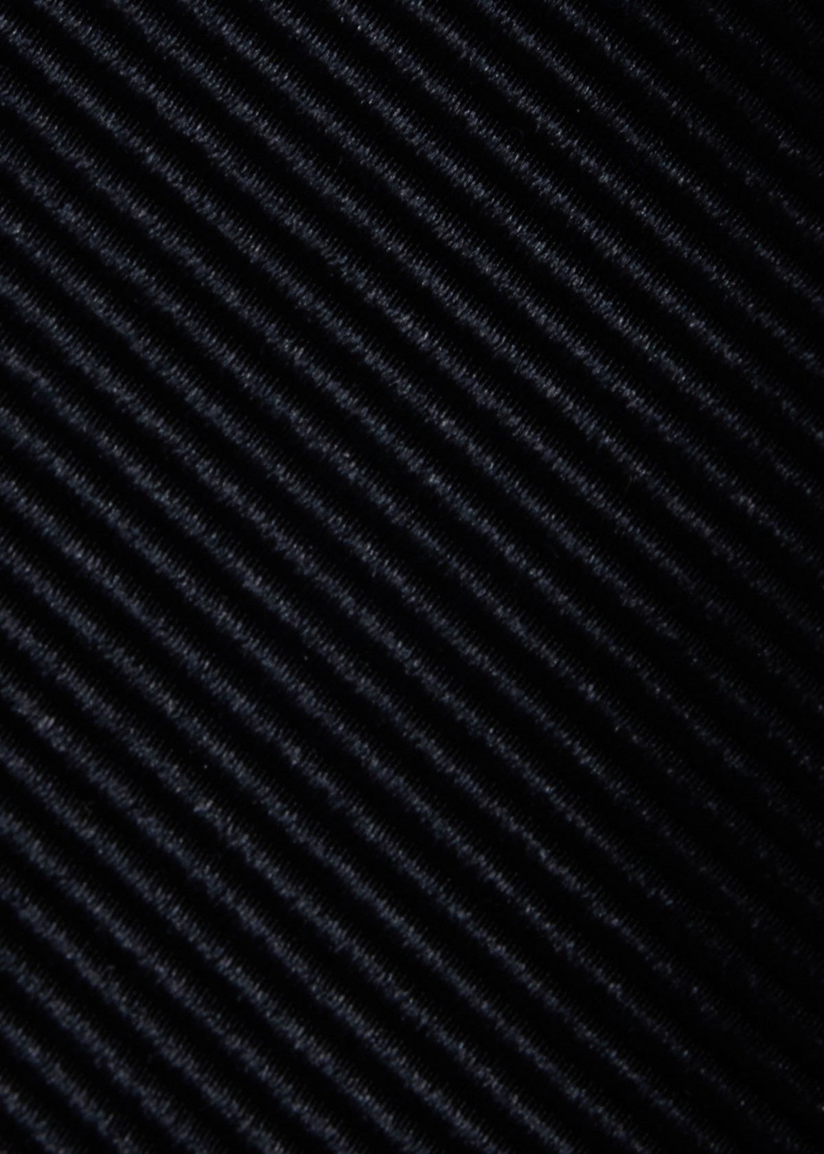 Solid Mogador Silk & Cotton Tie Black - Paul Stuart