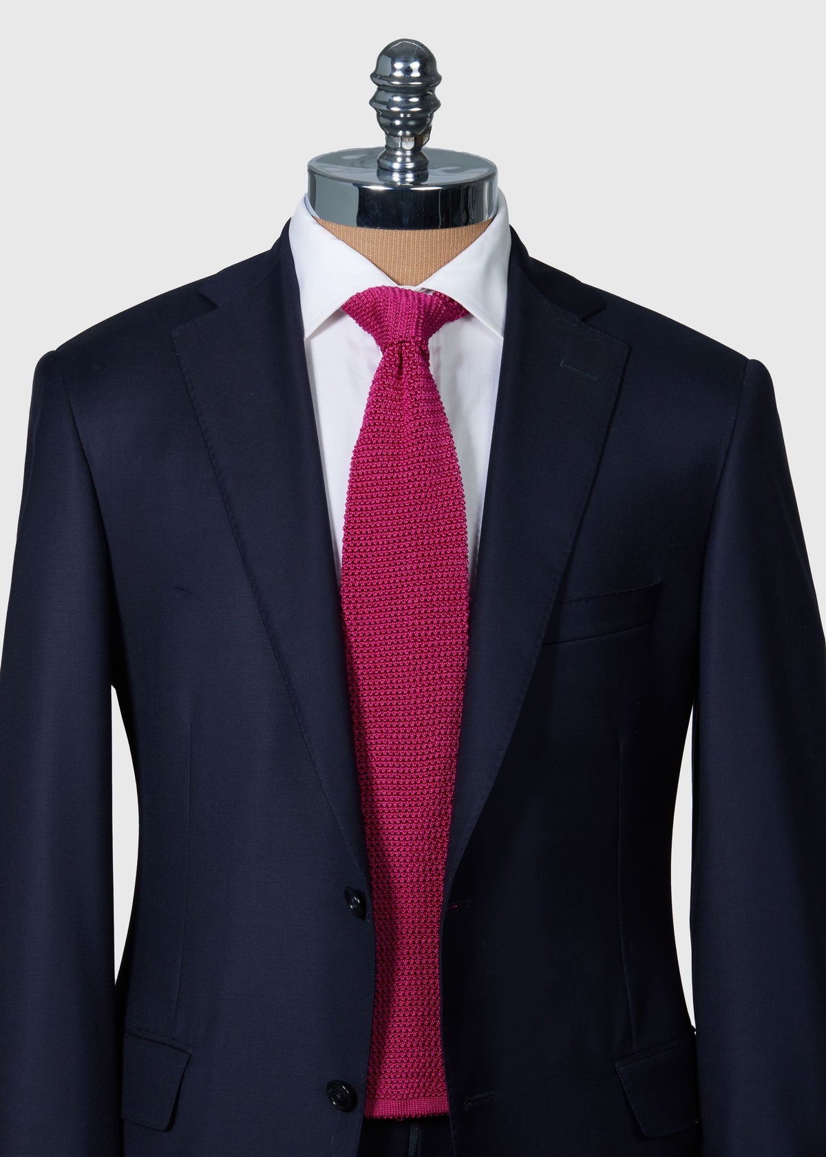 Silk Knit Tie Powder Blue - Paul Stuart