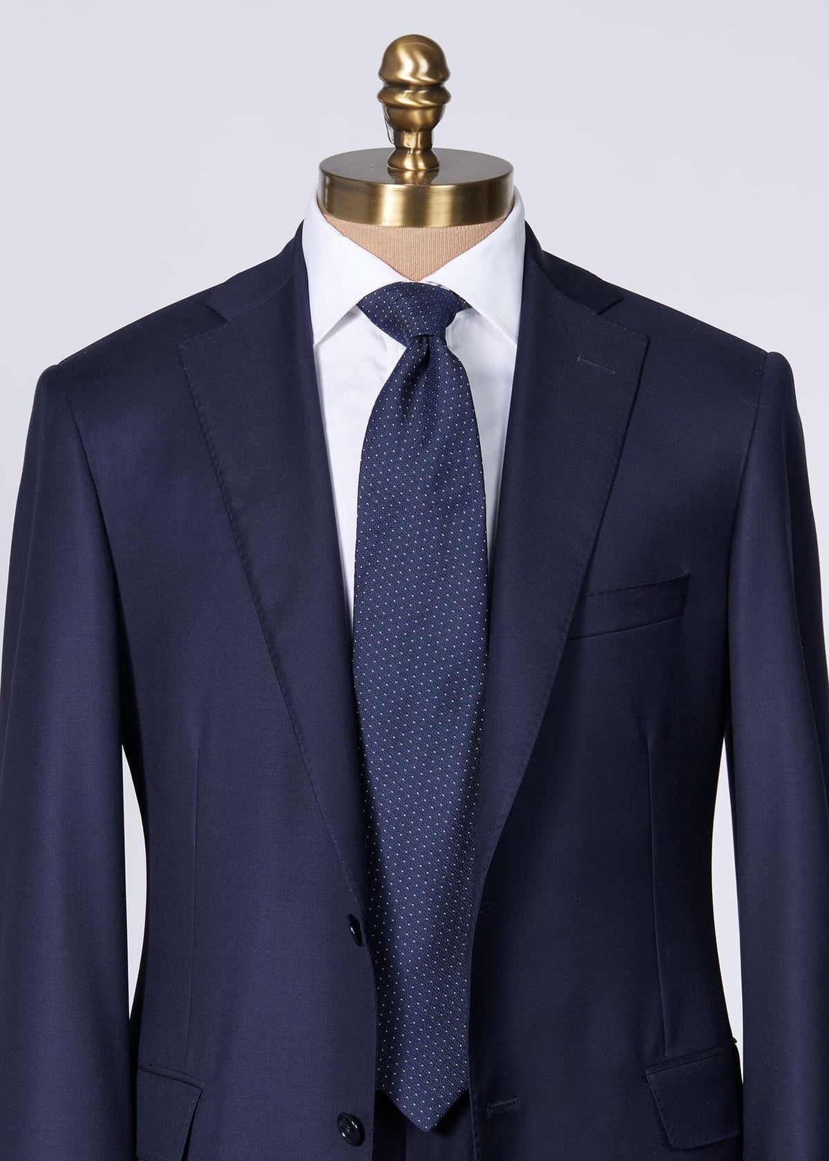Woven Silk Micro Pattern Tie Black - Paul Stuart