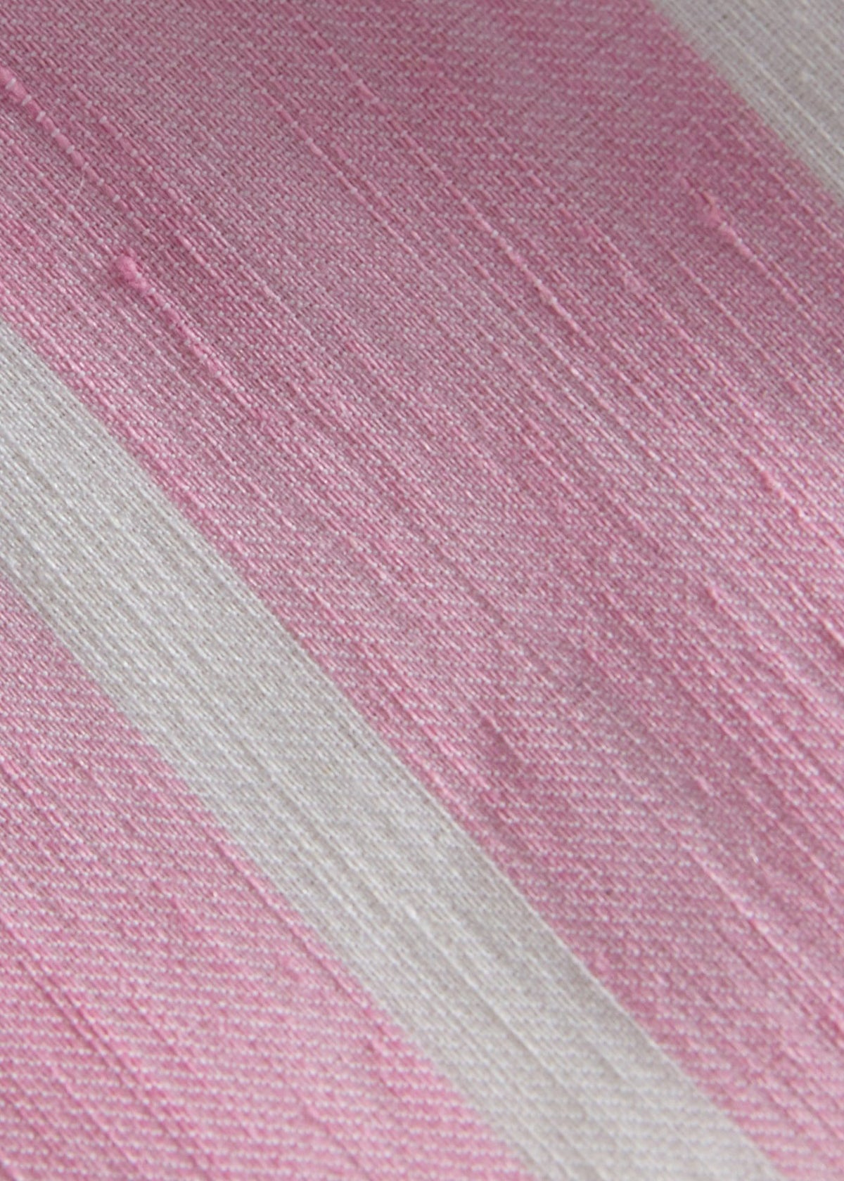 Linen & Cotton Stripe Tie Blue - Paul Stuart