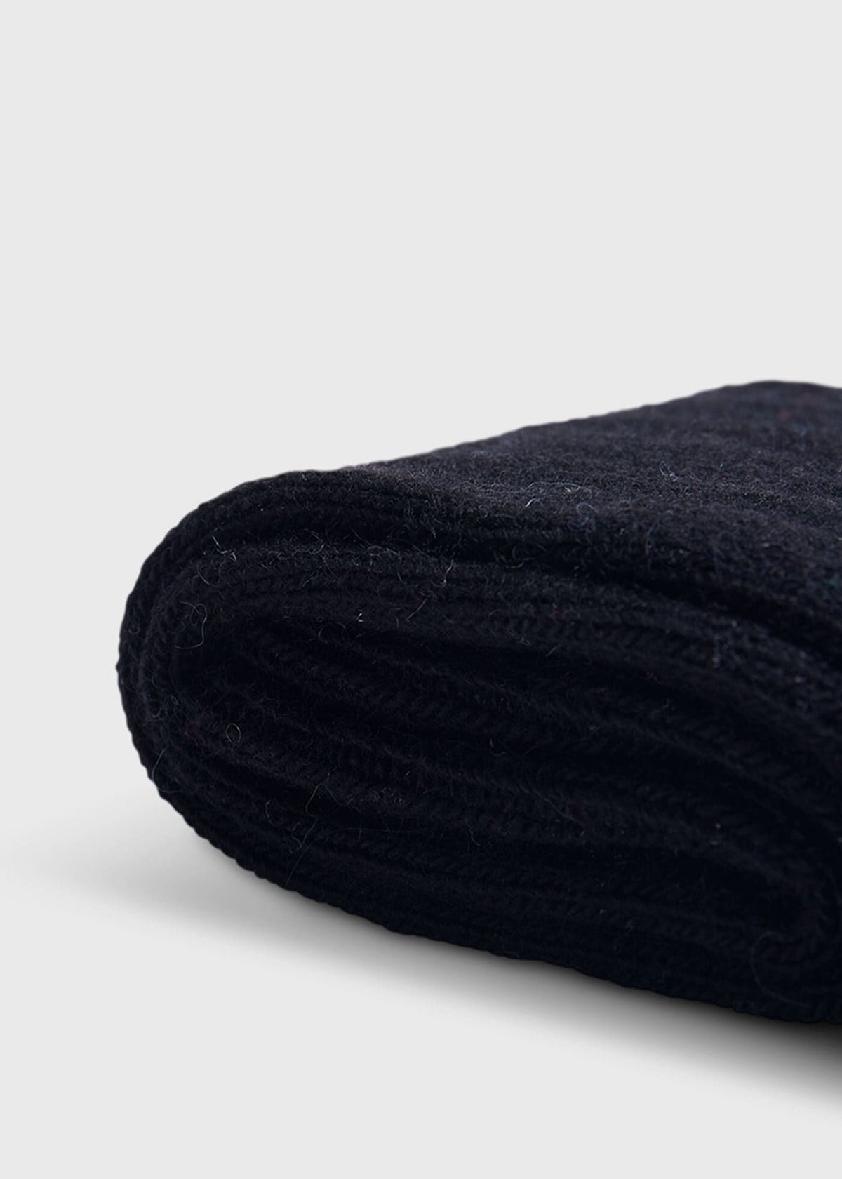 Cashmere Blend Ribbed Sock Brown Heather, unselectable - Paul Stuart