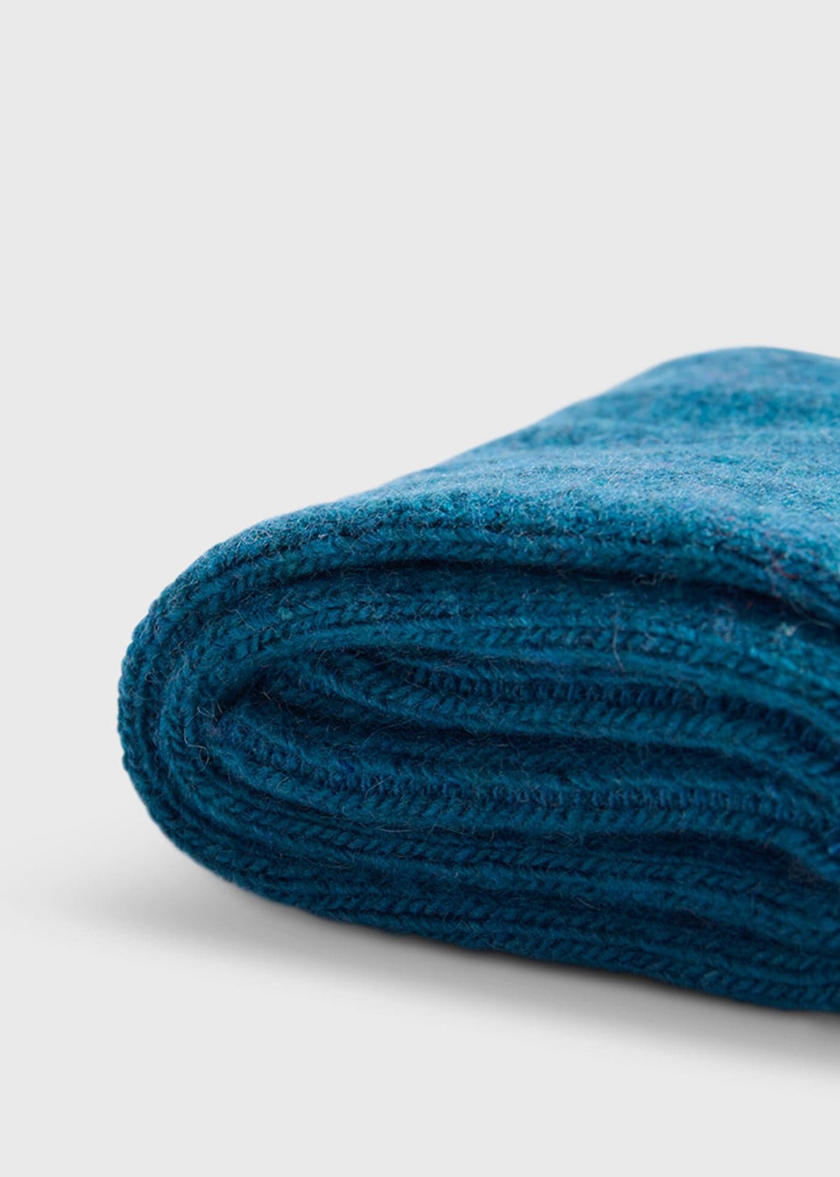 Cashmere Blend Ribbed Sock Brown Heather, unselectable - Paul Stuart