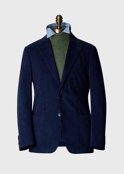 Corduroy Patch Pocket Jacket Navy - Paul Stuart