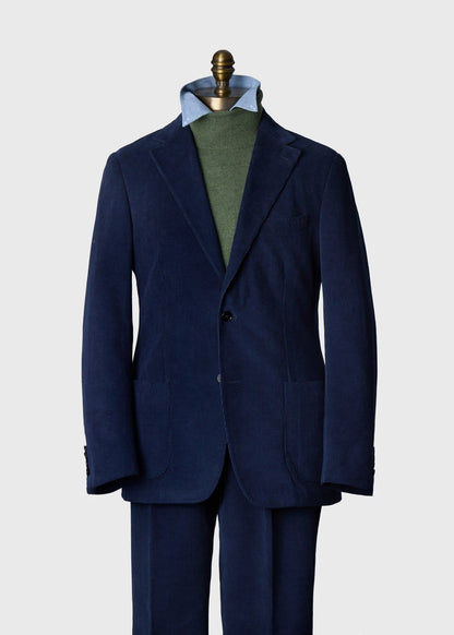 Corduroy Patch Pocket Jacket Navy - Paul Stuart