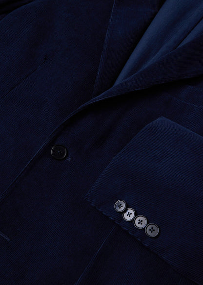 Corduroy Patch Pocket Jacket Navy - Paul Stuart