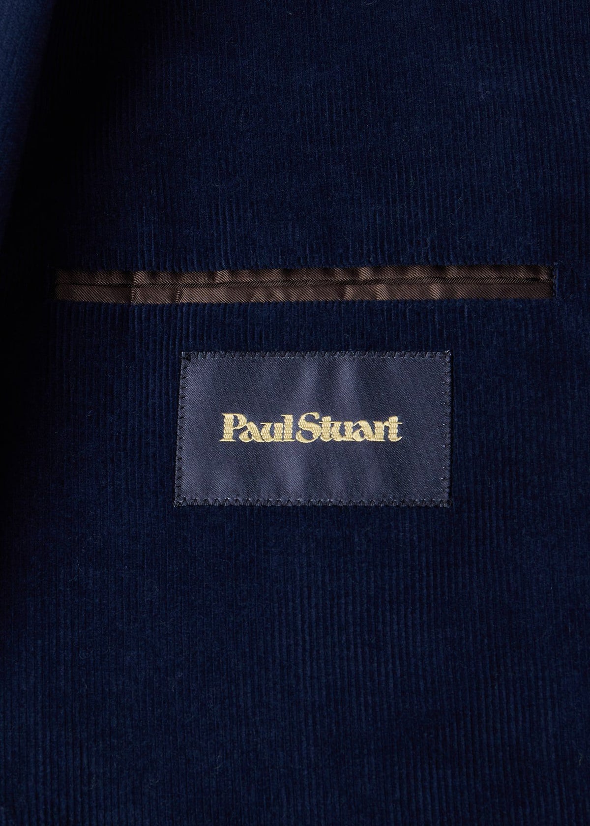Corduroy Patch Pocket Jacket Navy - Paul Stuart