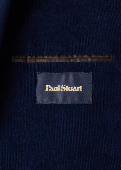 Corduroy Patch Pocket Jacket Navy - Paul Stuart
