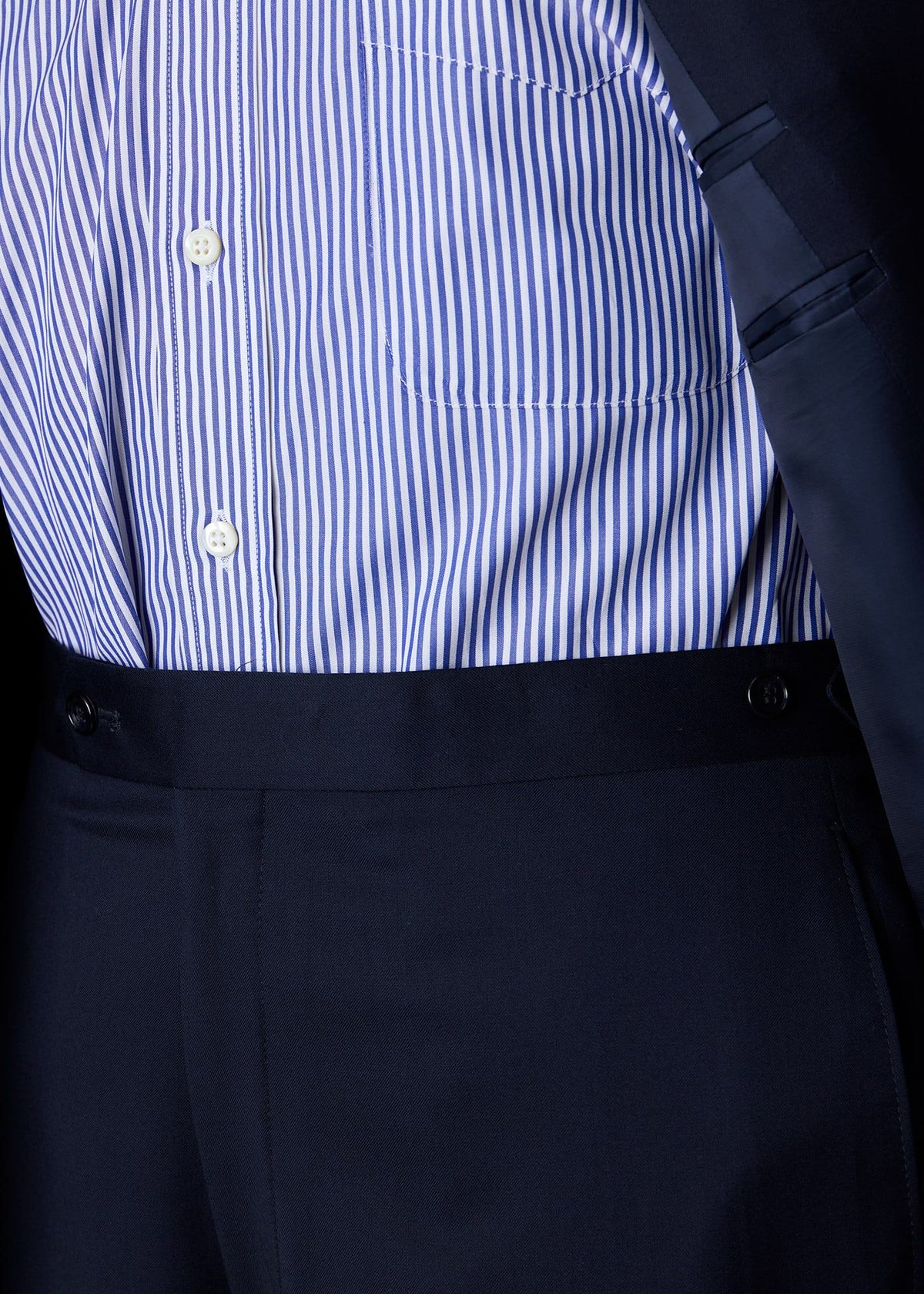 All Year Wool Suit Navy - Paul Stuart