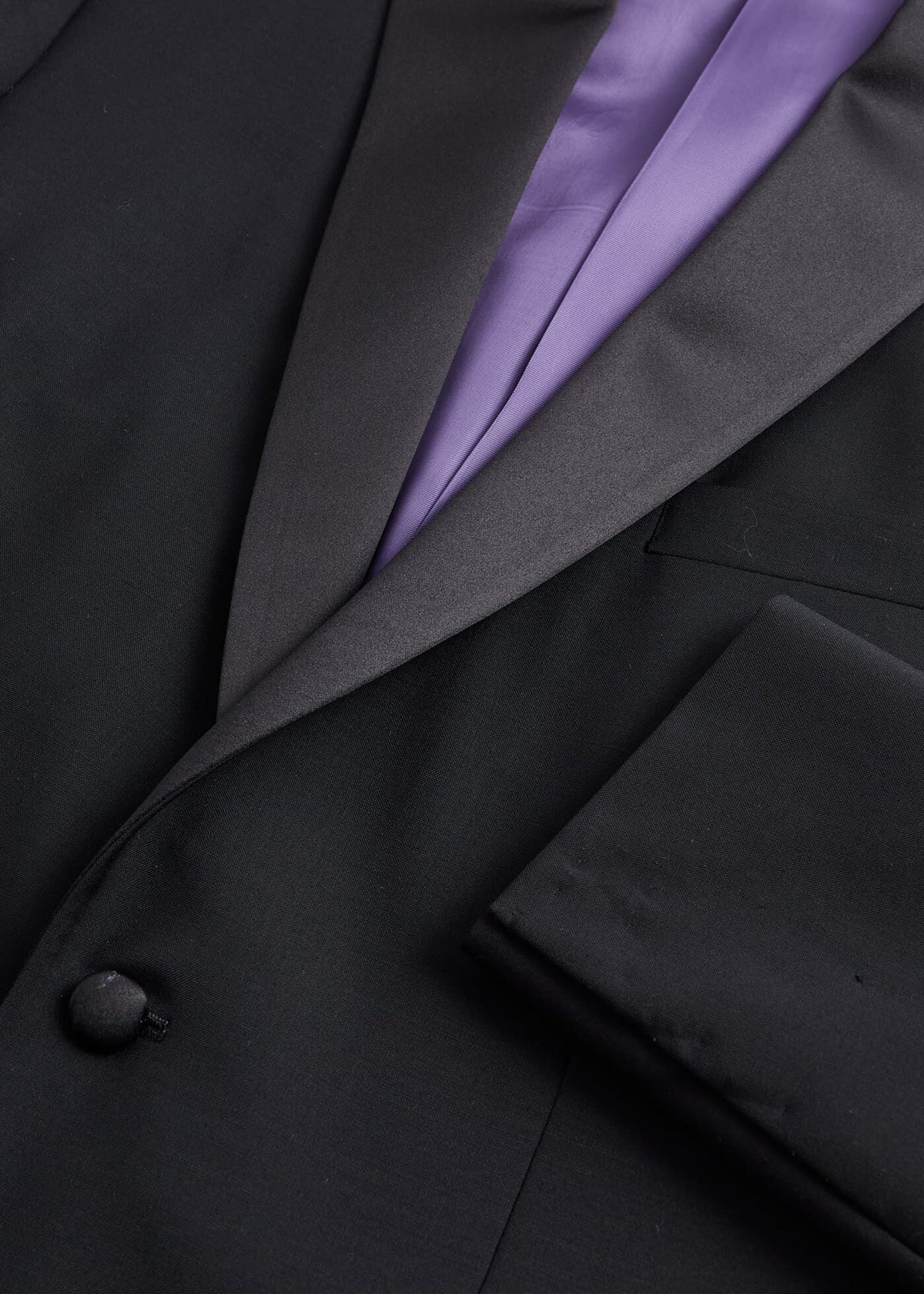 Wool & Mohair Drake Tuxedo Black - Paul Stuart