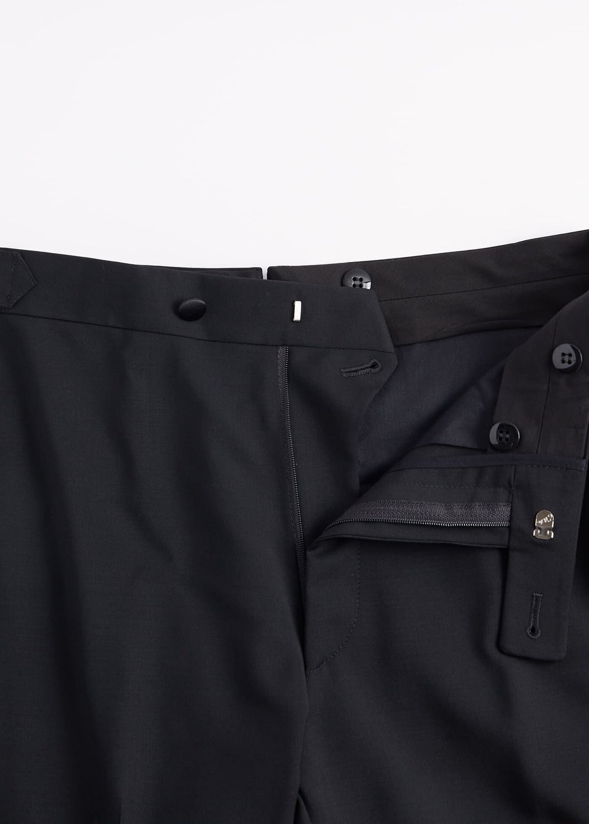 Wool & Mohair Drake Tuxedo Black - Paul Stuart