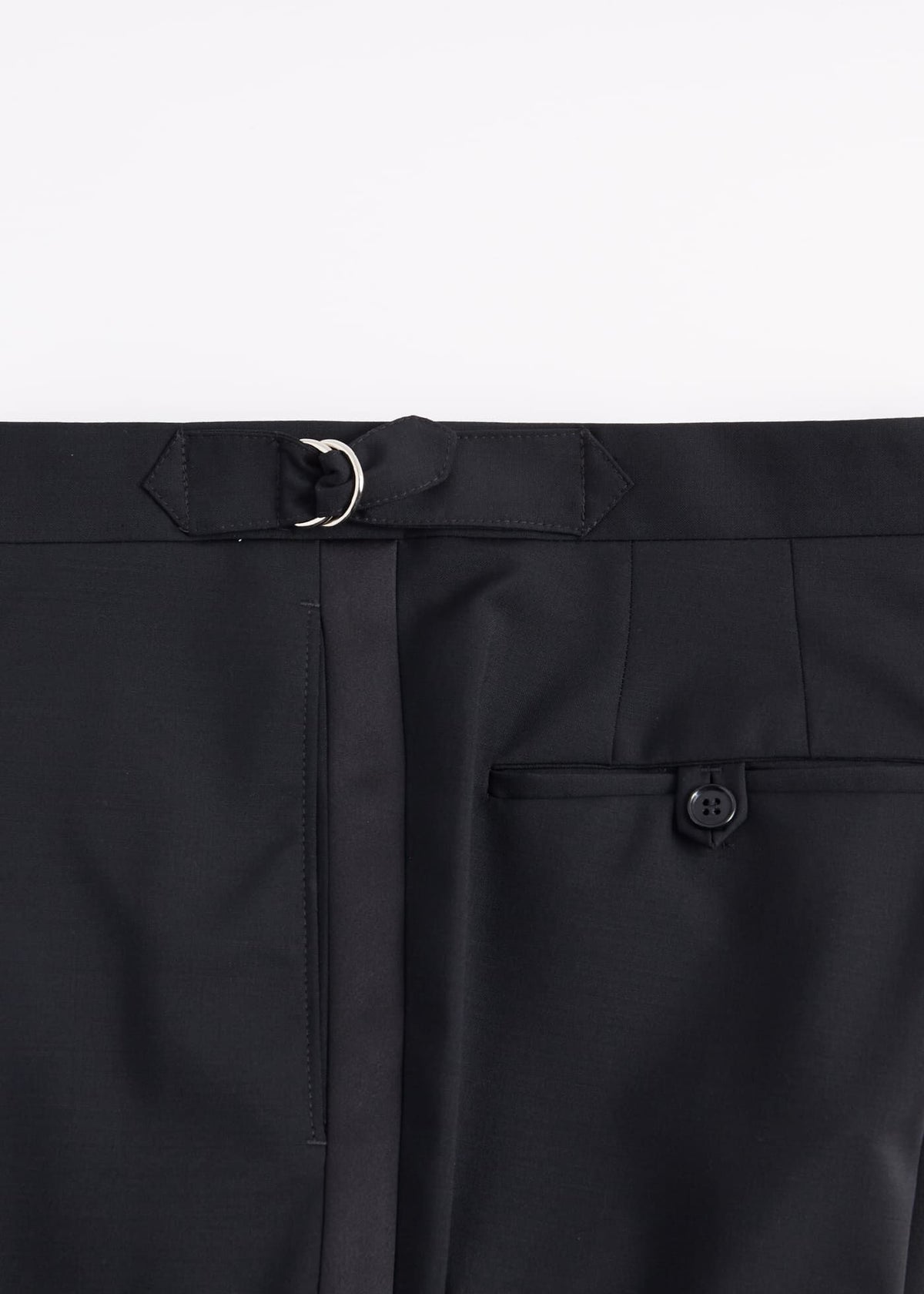 Wool & Mohair Drake Tuxedo Black - Paul Stuart