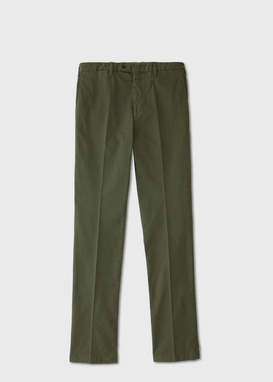 Washed Cotton Pant Cognac - Paul Stuart