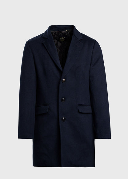 Wool Coat with Shearling Gilet Navy - Paul Stuart