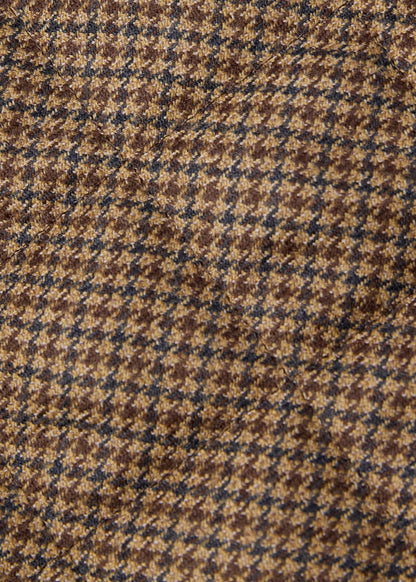 Wool Check Quilted Vest Brown - Paul Stuart