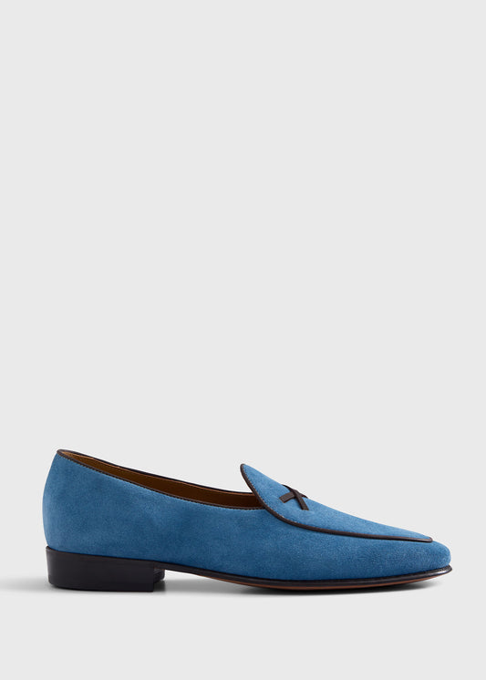 Francisco Suede Loafer Light Grey - Paul Stuart