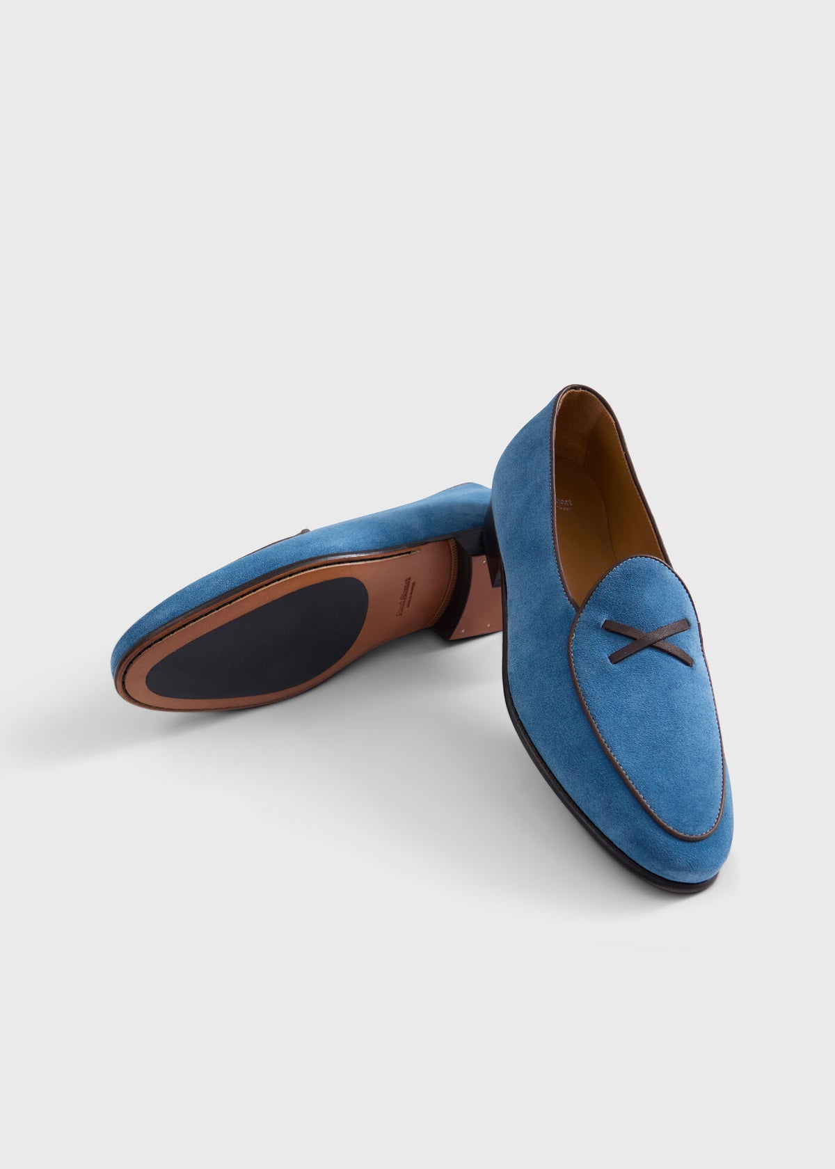 Francisco Suede Loafer Light Grey - Paul Stuart