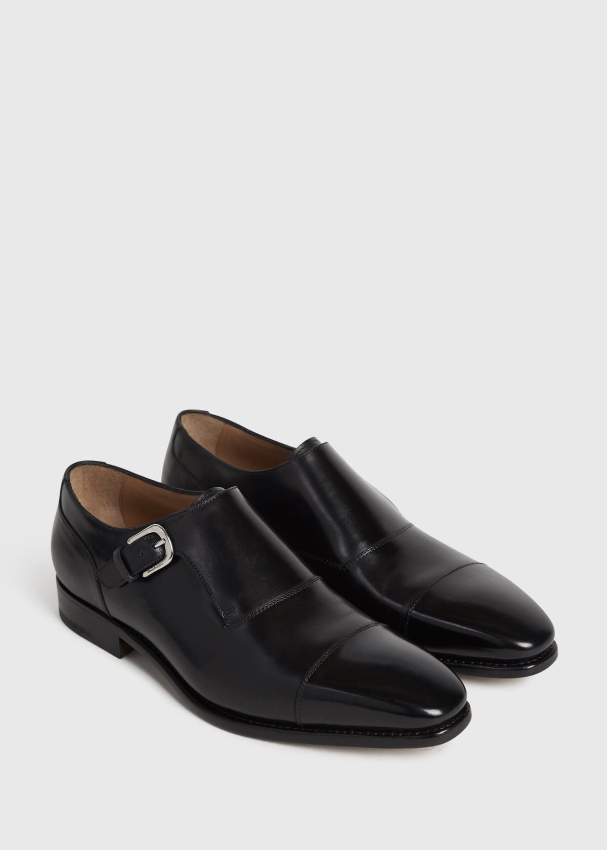 Giordano Leather Monk Strap Bordo Calf, unselectable - Paul Stuart