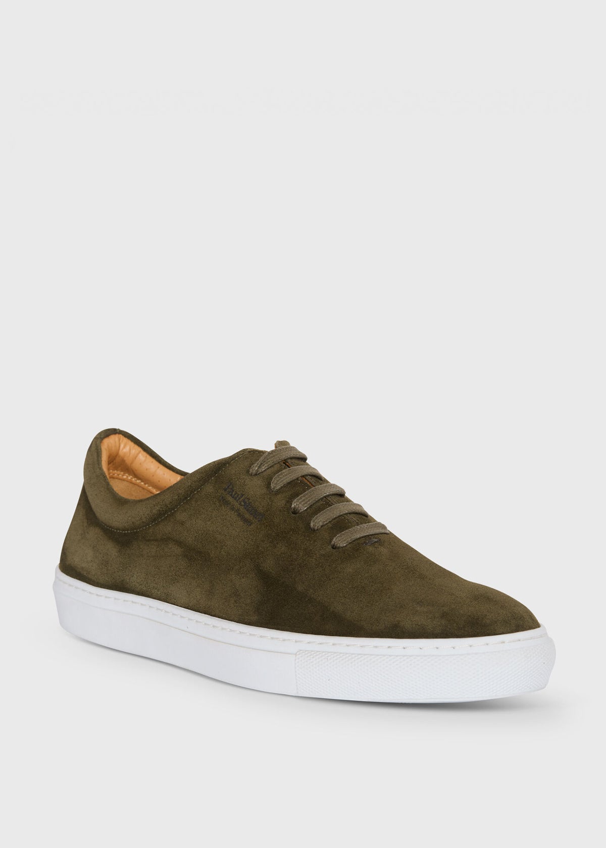 Scotty Suede Leather Sneaker Olive - Paul Stuart