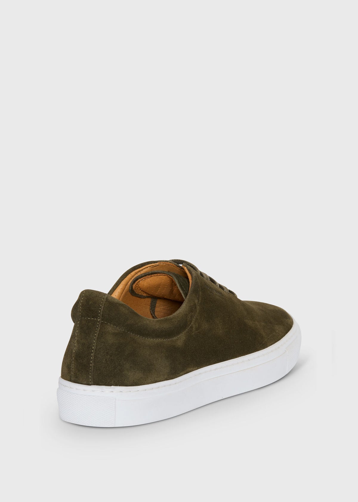 Scotty Suede Leather Sneaker Olive - Paul Stuart