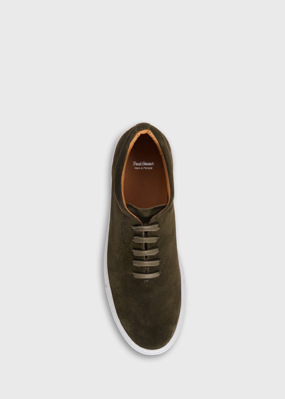 Scotty Suede Leather Sneaker Olive - Paul Stuart