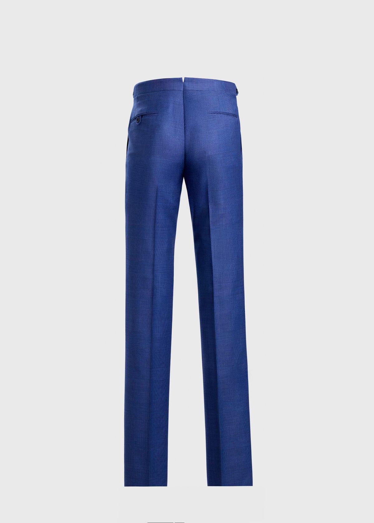 Wool Plaid Paul Suit Mid Blue - Paul Stuart
