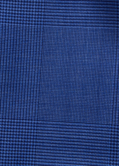 Wool Plaid Paul Suit Mid Blue - Paul Stuart