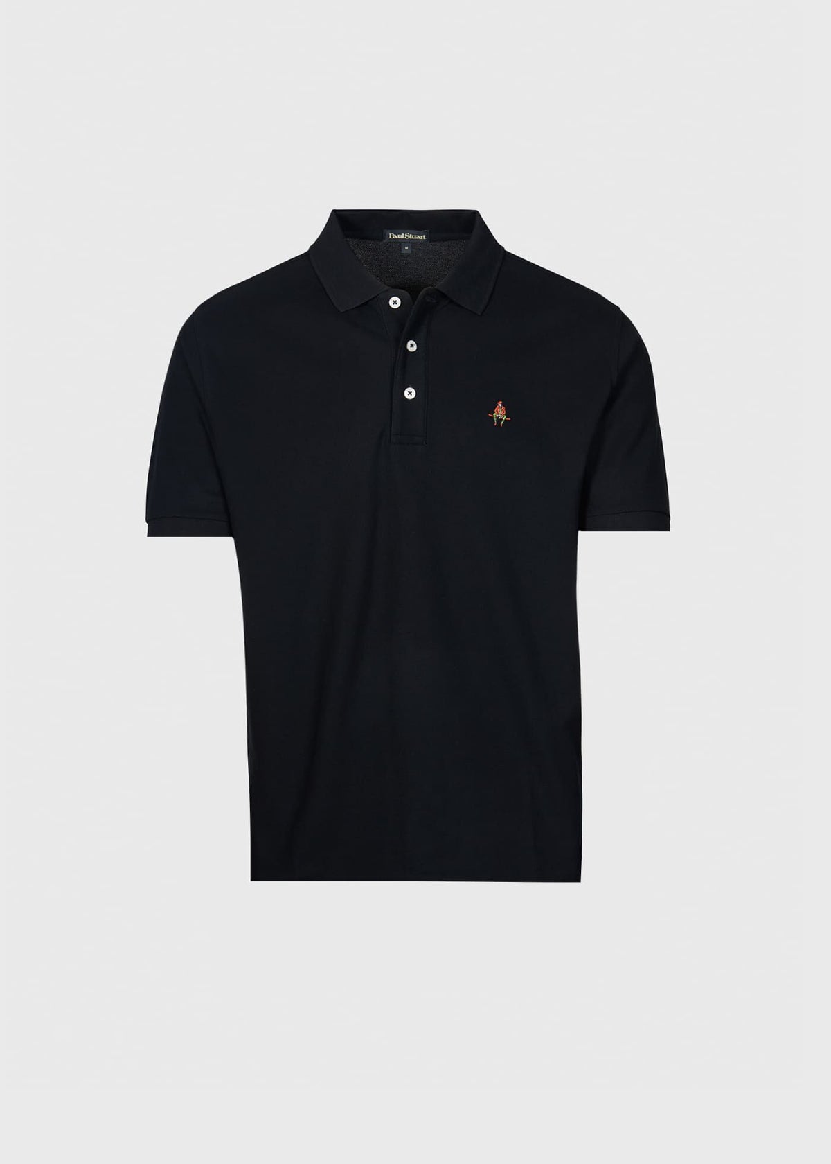 Cotton Pique Logo Polo Azure, unselectable - Paul Stuart