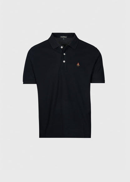 Cotton Pique Logo Polo Azure, unselectable - Paul Stuart