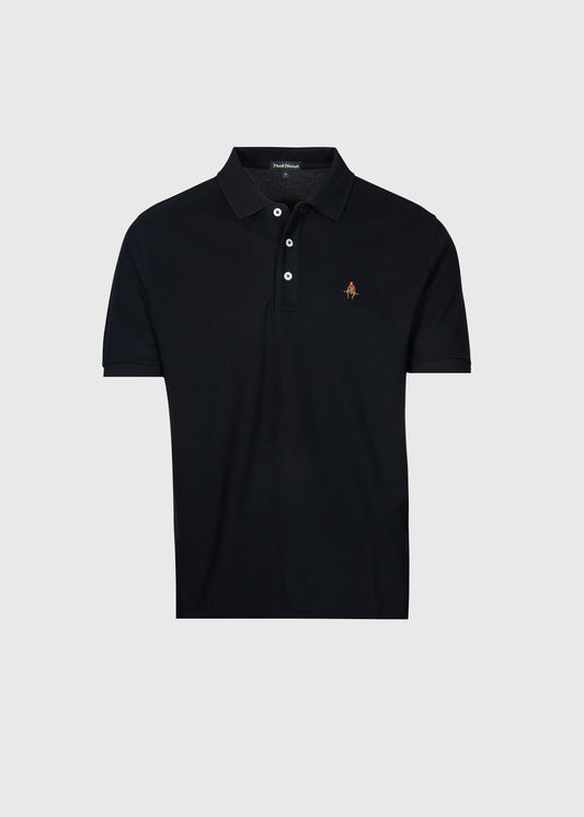 Cotton Pique Logo Polo Azure, unselectable - Paul Stuart
