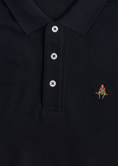 Cotton Pique Logo Polo Azure, unselectable - Paul Stuart