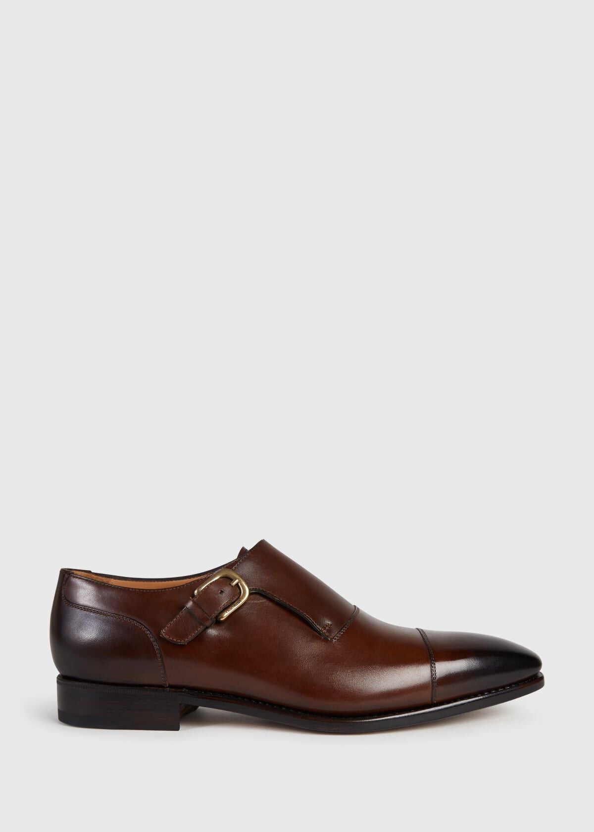 Giordano Leather Monk Strap Bordo Calf, unselectable - Paul Stuart