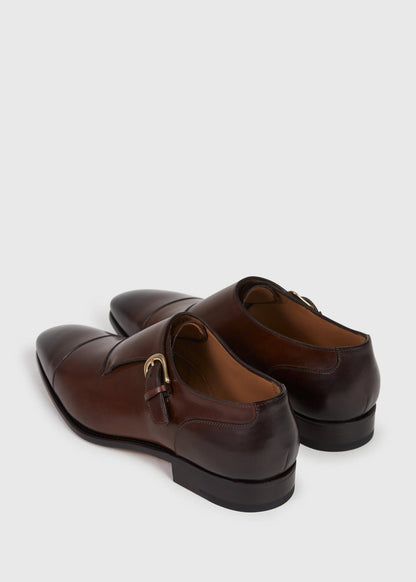 Giordano Leather Monk Strap Bordo Calf, unselectable - Paul Stuart