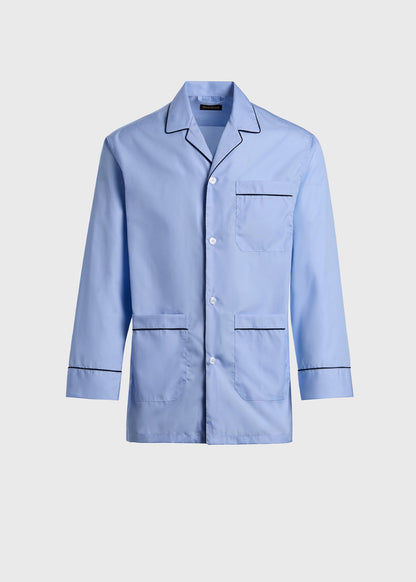 Cotton Broadcloth Pajama Blue - Paul Stuart