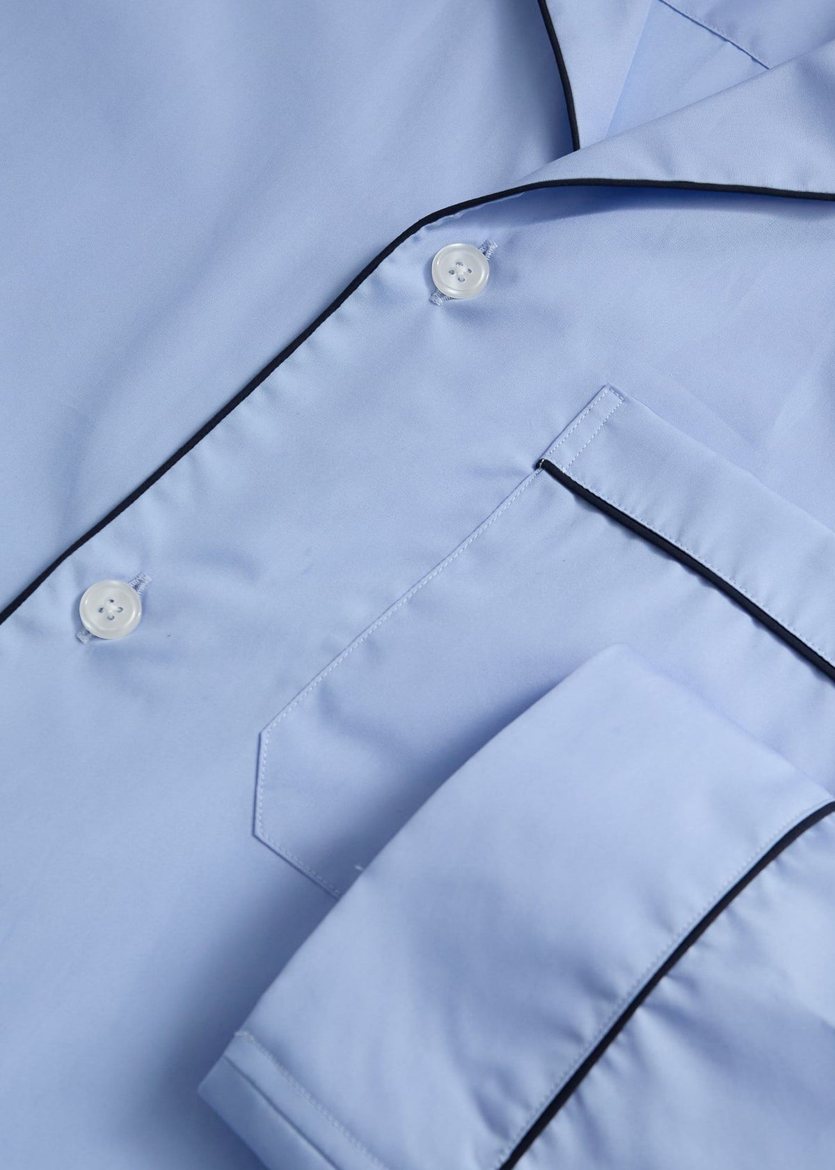 Cotton Broadcloth Pajama Blue - Paul Stuart