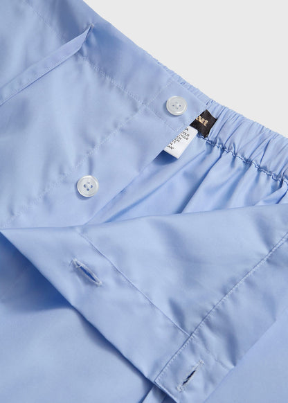 Cotton Broadcloth Pajama Blue - Paul Stuart