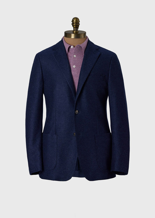 Cashmere Patch Pocket Jacket Blue - Paul Stuart