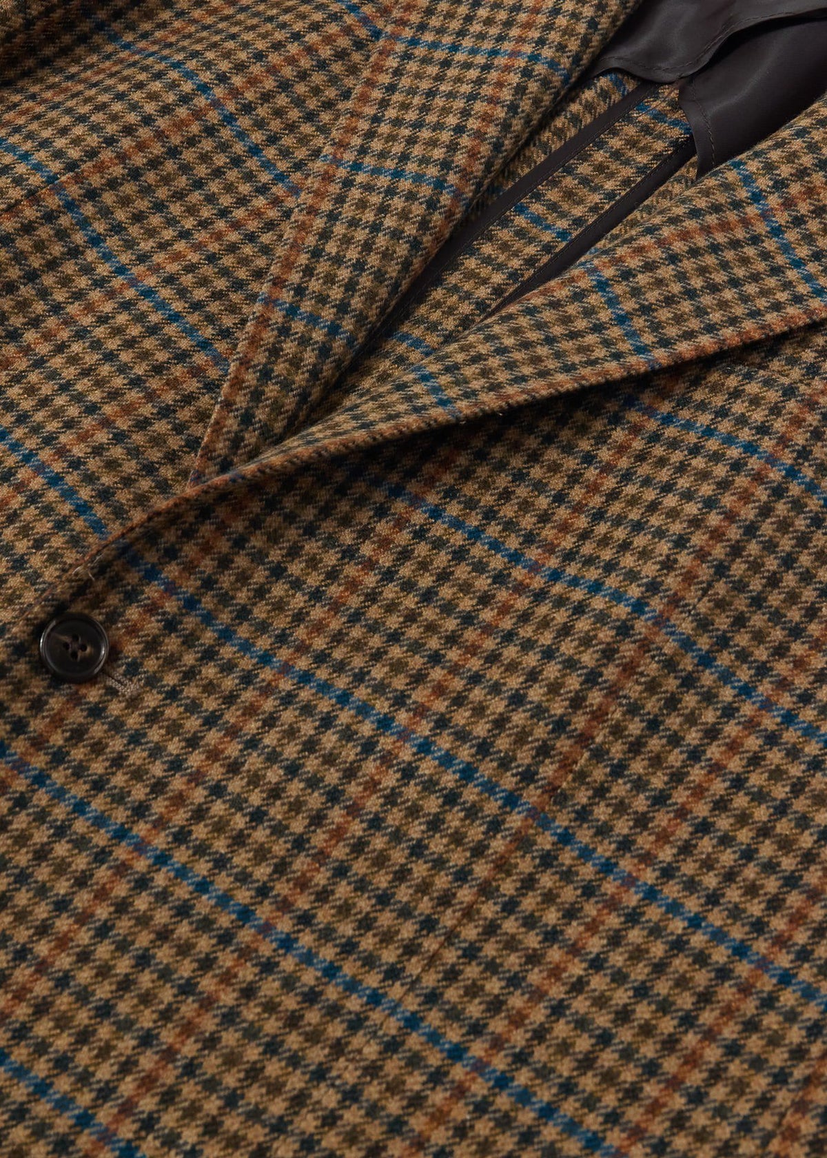 Cashmere Check Sport Coat Brown/Multi - Paul Stuart