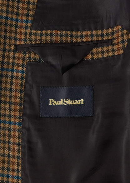 Cashmere Check Sport Coat Brown/Multi - Paul Stuart
