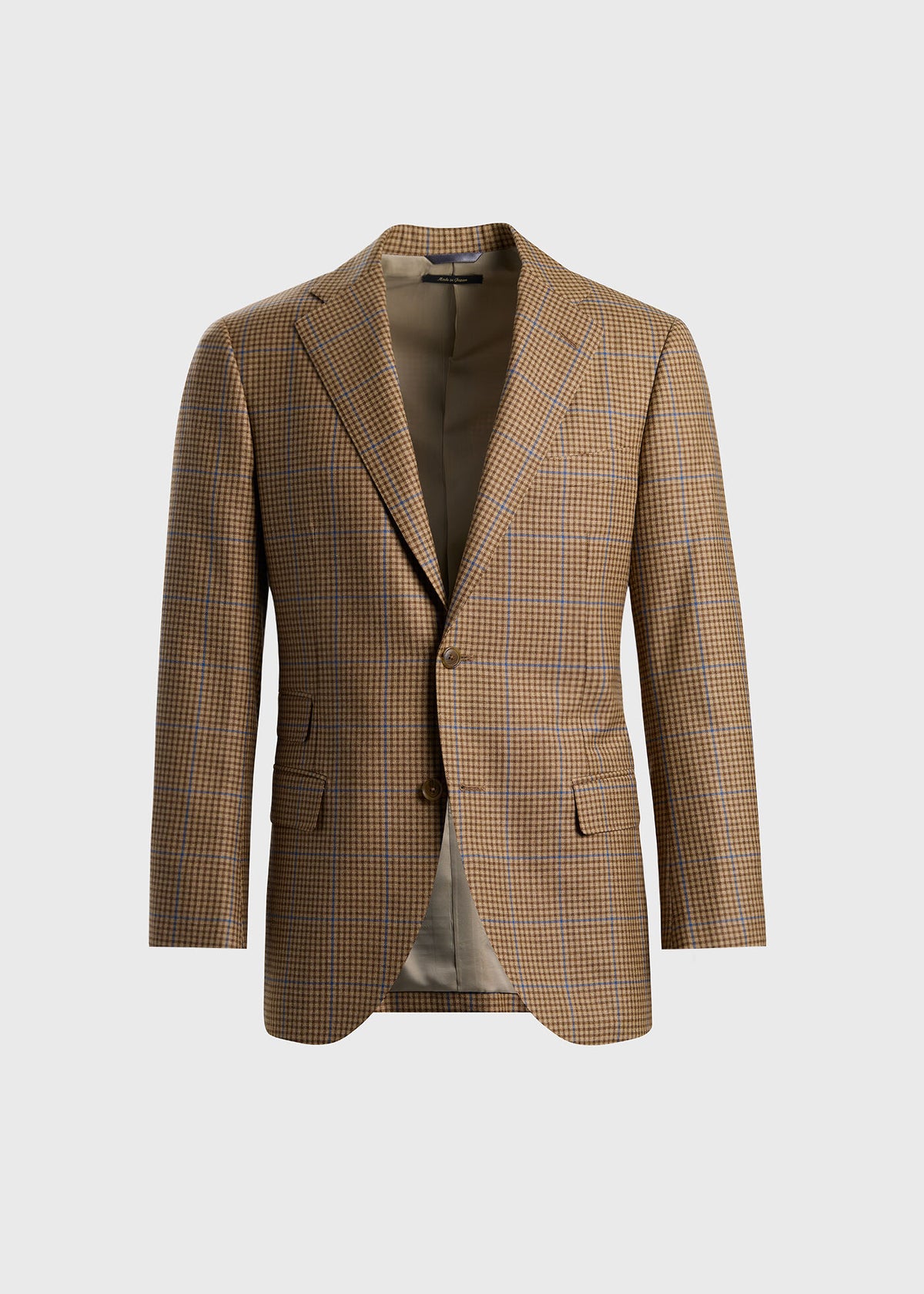 Deco Plaid Wool Jacket Camel/Brown - Paul Stuart