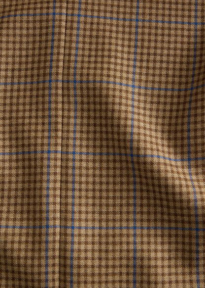 Deco Plaid Wool Jacket Camel/Brown - Paul Stuart